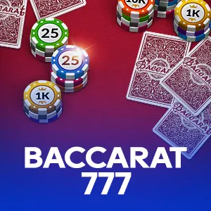 Baccarat 777 slot game artwork