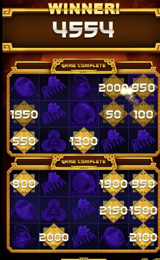 Fortune Link win screen from a live game round